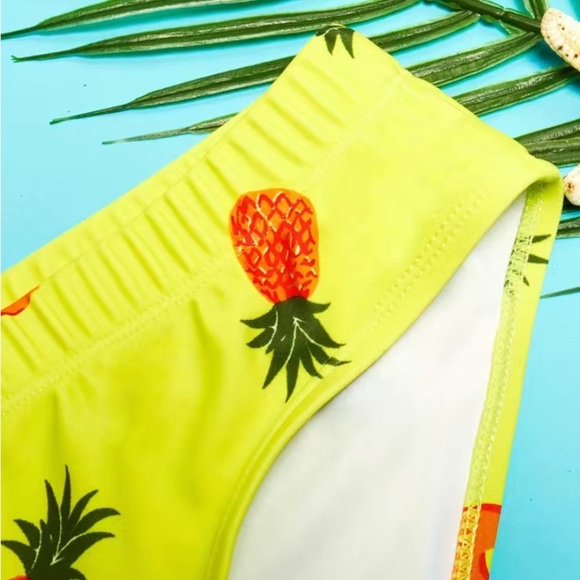 NWOT - Men’s Casual Swim Briefs with Drawstring (Pineapple Print / Multiple) - Picture 6 of 9